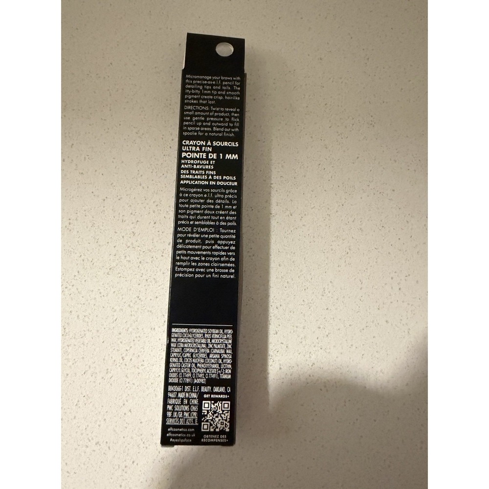 e.l.f. Micro-Fine Brow Pencil, Neutral 1 Count (Pack of 1), Brown